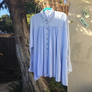 NWT FreePeople GORGEOUS TWO TEXTURED MEDIUM SHIRT